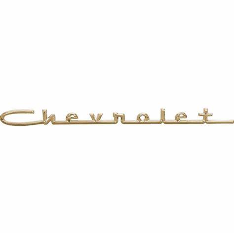 1957 Chevrolet Emblem Hood/Trunk Gold - RBAUTOPARTS