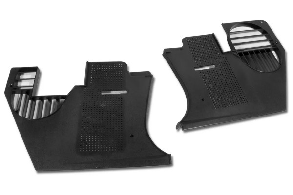 Reproduction LH Kick Panel For 1968-1982 Corvette - Black - Replaces GM 471909